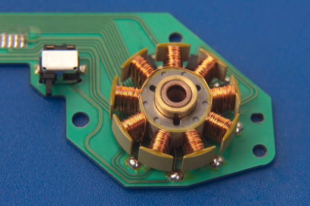 istock rotor of a small electric motor closeup. electrical engineering industry 1221921567