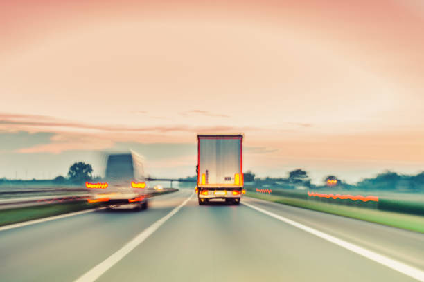 istock driving car on highway road 1221922626