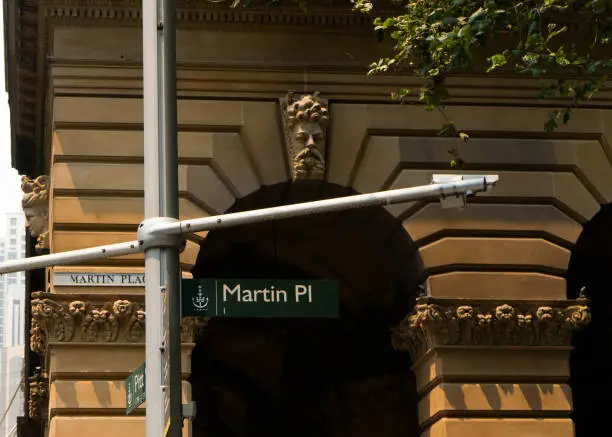 Photo of Martin Place street sign in Sydney, Australia