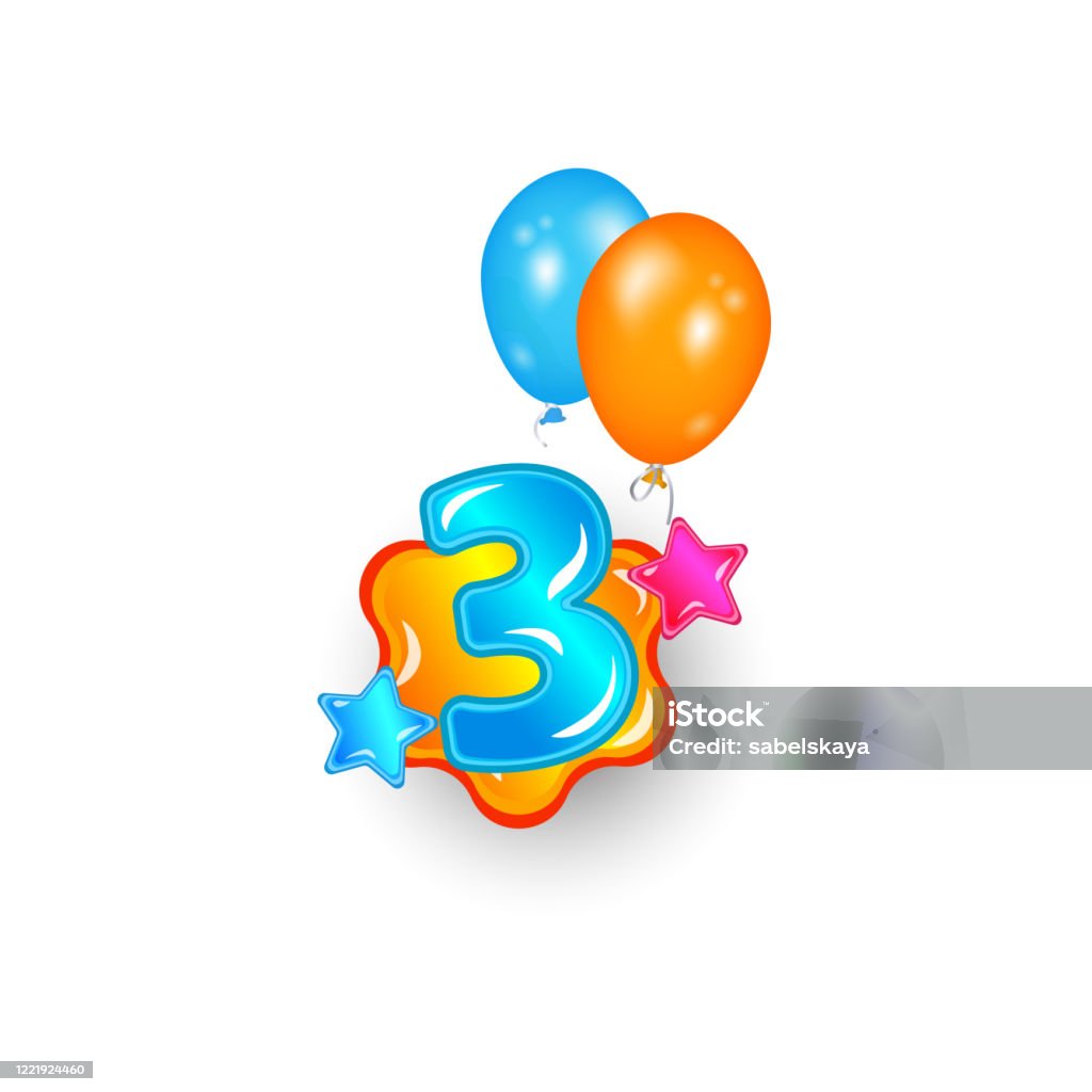 Ilustración de Etiqueta De Pegatina Número Tres De Dibujos Animados Con Globos Aislados Sobre Fondo Blanco y más Vectores Libres de Derechos de Cumpleaños - iStock Ilustración de Etiqueta De Pegatina Número Tres De Dibujos Animados Con Globos Aislados Sobre Fondo Blanco y más Vectores Libres de Derechos de Cumpleaños - iStock