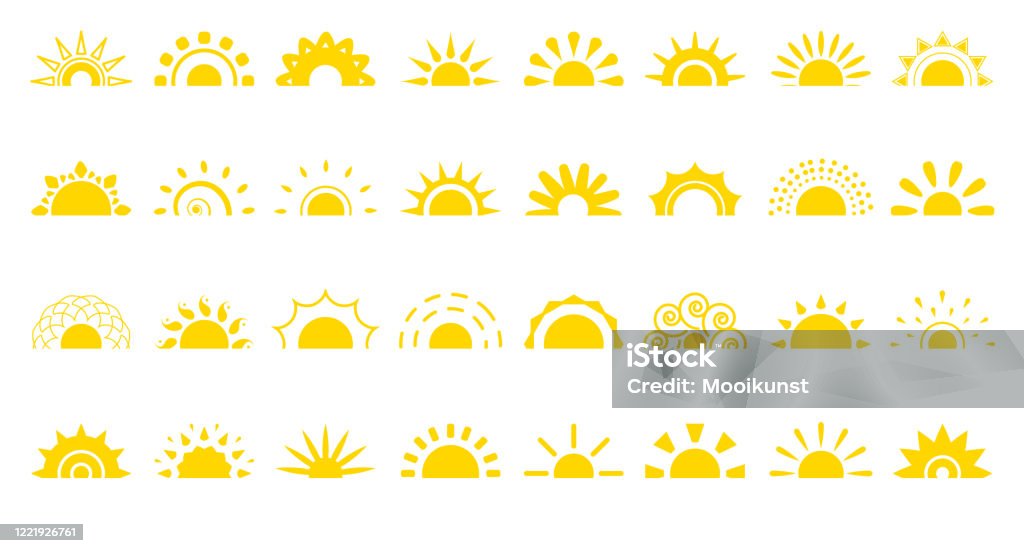 Sun Flat Icon Logo Sunrise Summer Web Vector Set Stock Illustration - Download Image Now - Sunlight, Sun, Icon - iStock Sun Flat Icon Logo Sunrise Summer Web Vector Set Stock Illustration - Download Image Now - Sunlight, Sun, Icon - iStock