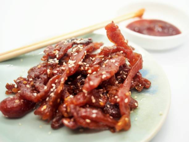 istock sliced pork barbecue  sauce 1221926885