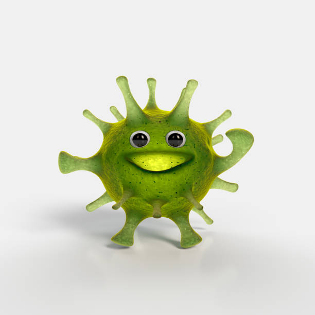 3D Illustration of a bug monster with a mask