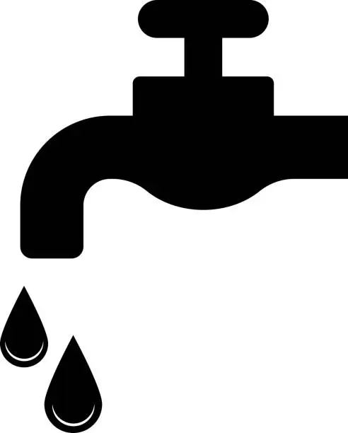 Vector illustration of pipe water