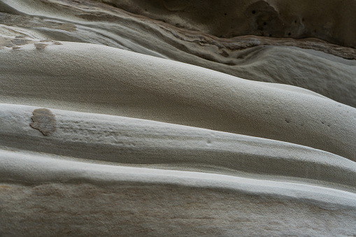 Close up photo of limestone cliffs texture
