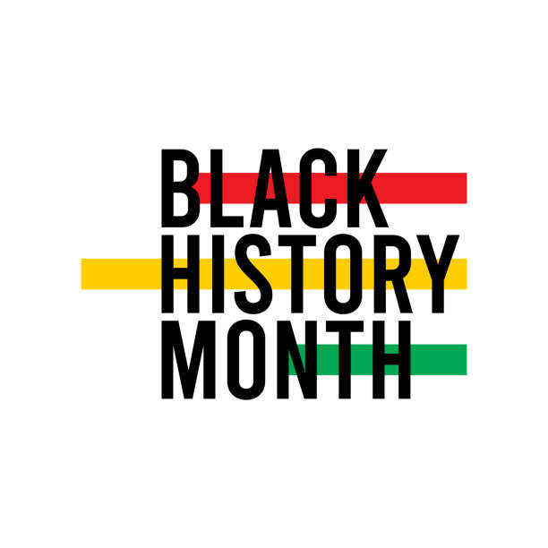 siyah tarih ay kutlama vektör şablontasarım i̇llüstrasyon - black history month stock illustrations