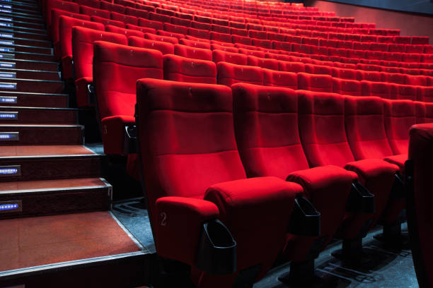 istock auditorium with one reserved seat 1221934240