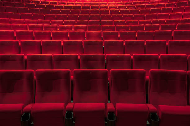 istock Absolutely empty cinema with nobody 1221934300