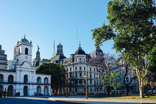 Sunny day in Buenos Aires, Argentina.
