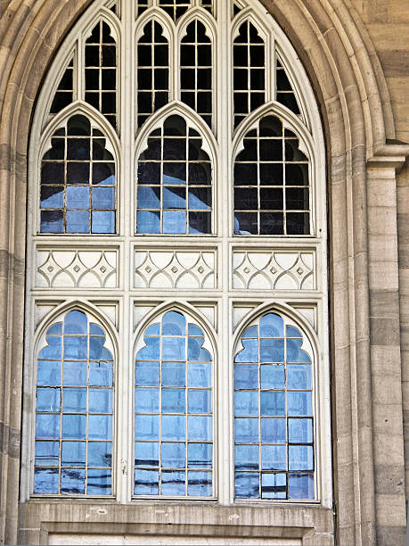 Notre-Dame Window stock photo