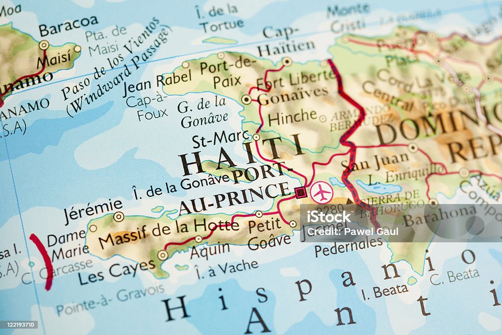 Haiti Karte - Lizenzfrei Haiti Stock-Foto