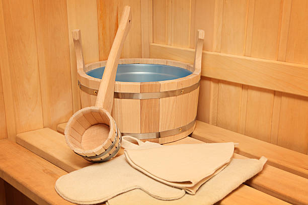 istock Still life of a steam bath-room accessories 122194076