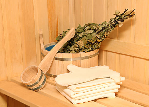 istock Still life of a steam bath-room accessories 122194081