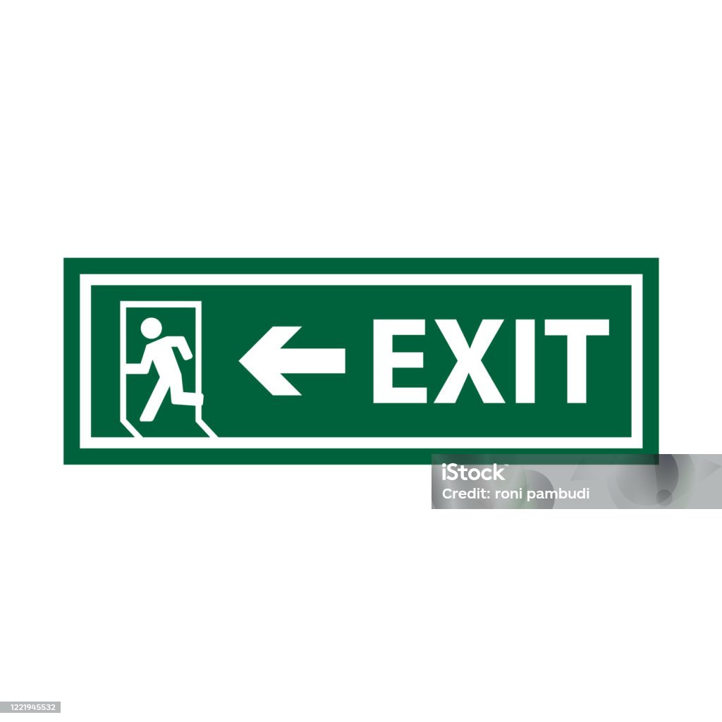 Sortie Sign Printable IcĂŽne De Signe De Sortie Dans Le ModĂšle Plat Ă La Mode Vecteurs libres ...