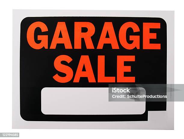 Znak Sprzedaż Garażowa - zdjęcia stockowe i więcej obrazów Sprzedaż garażowa - Sprzedaż garażowa, Znak, Bez ludzi