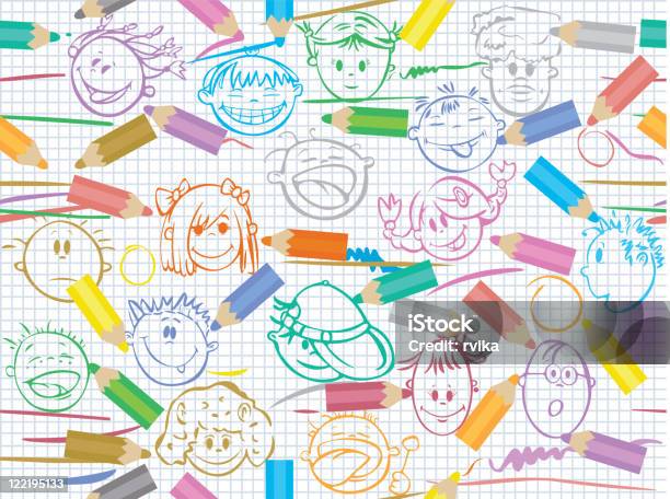 Nahtlose Muster Für Schooldesign Stock Vektor Art und mehr Bilder von Bildung - Bildung, Bleistift, Bunt - Farbton