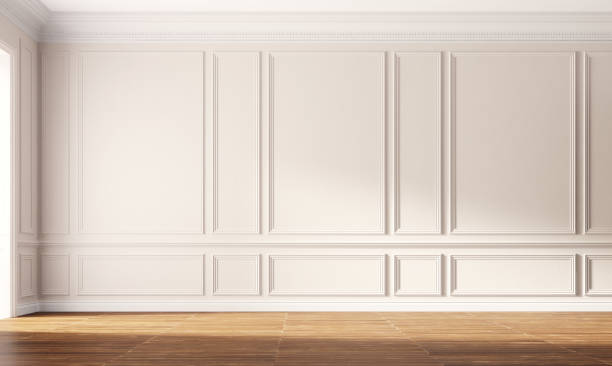 Classic luxury empty room with beige walls. Classic luxury empty room with beige walls. 3d illustration palace photos stock pictures, royalty-free photos & images