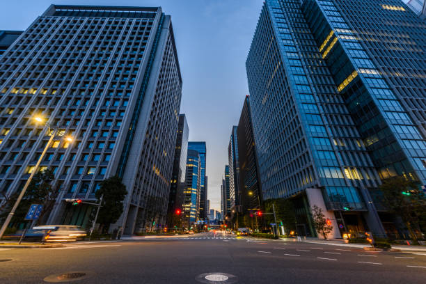 istock The sky at daybreak in Tokyo, Japan. 1221958206