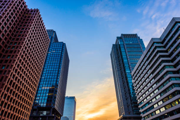 istock The sky at daybreak in Tokyo, Japan. 1221958454