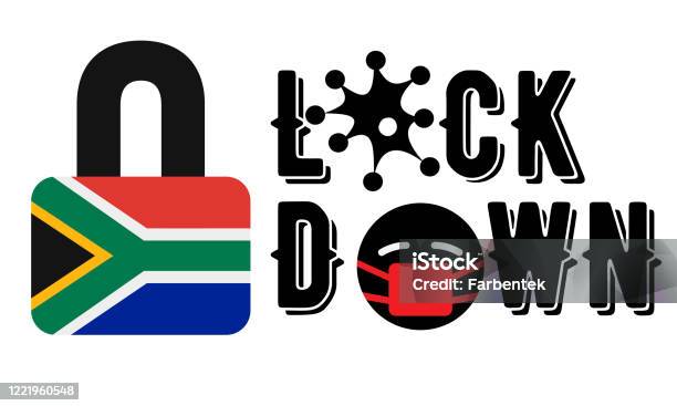 Zuidafrika Lockdown Voor Coronavirus Outbreak Quarantaine Stockvectorkunst en meer beelden van Ademhalingsstelsel