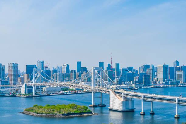 Tokyo city skyline , Japan.