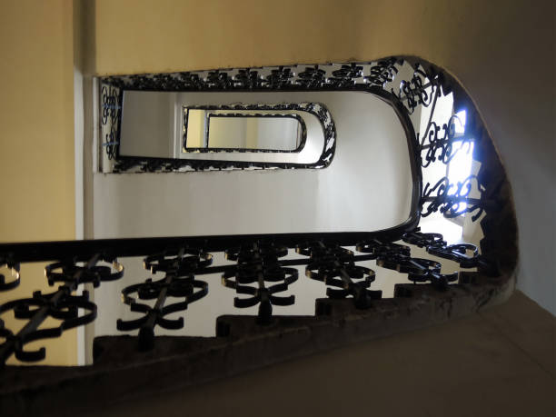 istock View of staircase looking up indoors 1221960856