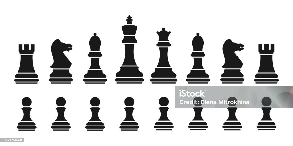 jogos de lógica online e ícone linear de xadrez 2965530 Vetor no Vecteezy