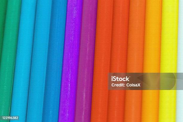 Lápiz Rainbow Abstracto Foto de stock y más banco de imágenes de Abstracto - Abstracto, Afilado, Amarillo - Color