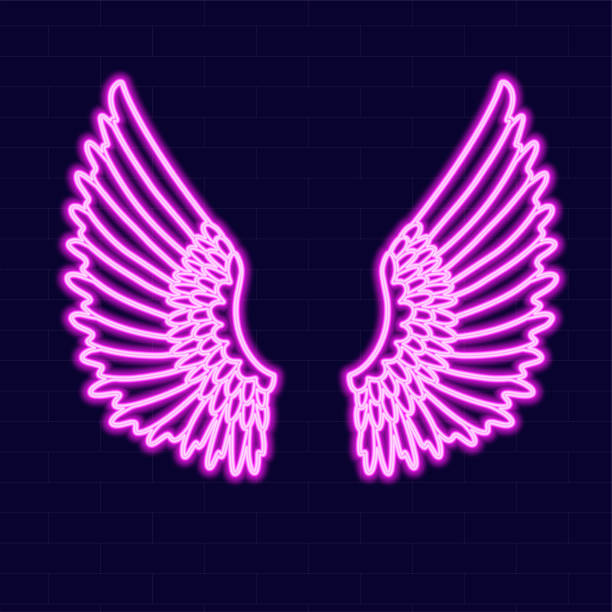 2,400+ Neon Wings Stock Photos, Pictures & Royalty-Free Images - iStock
