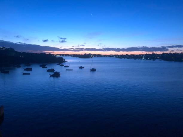 istock Sunset on the bay, lilyfield 1221964445