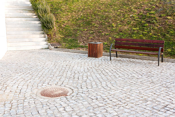 istock Solitary Bench in a Park 122196530