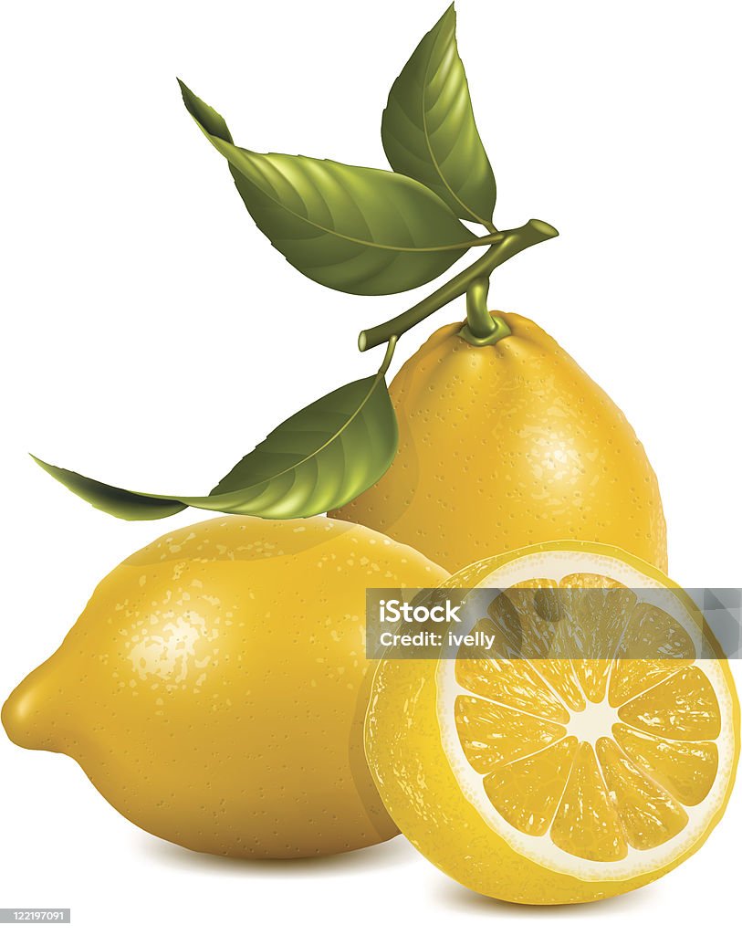 新鮮なレモンとします。 - かんきつ類のロイヤリティフリーベクトルアート