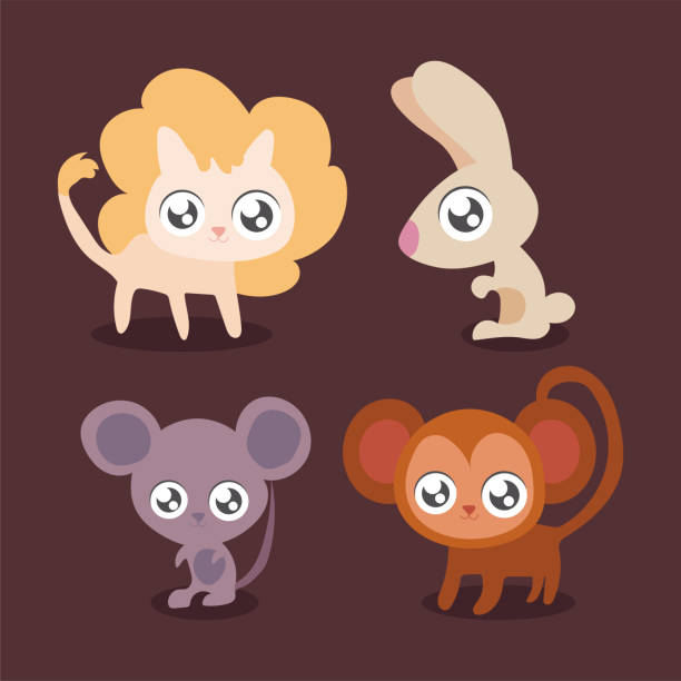 istock set of animals in kawaii style 1221980123
