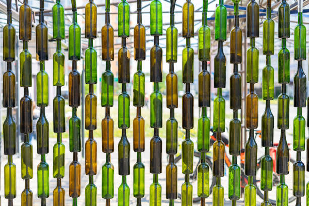 istock empty glass bottles as decor and second life for waste 1221981676