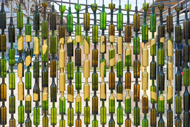 istock empty glass bottles as decor and second life for waste 1221981805