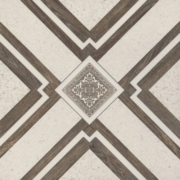 Photo of geometric pattern x shape wooden texture background