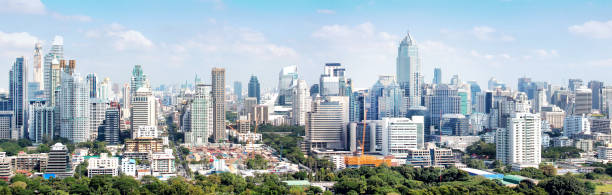istock Modern buildings and tower skyline in Asia 1221986187