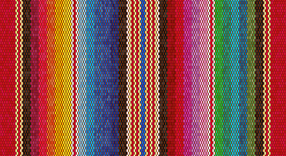 Blanket stripes seamless vector pattern. Background for Cinco de Mayo party decor or ethnic mexican fabric pattern with colorful stripes. Serape design