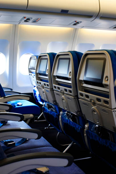 istock Commercial Passenger Aircraft Cabin 1222001633