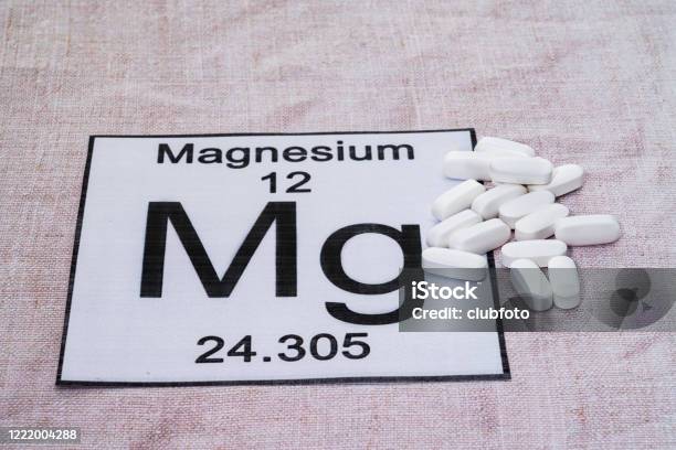Magnesium Supplement Pills Stock Photo - Download Image Now - Magnesium, Nutritional Supplement, Alternative Medicine