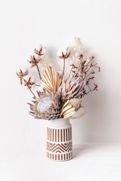 istock Dried flower arrangement in a vase. 1222005768