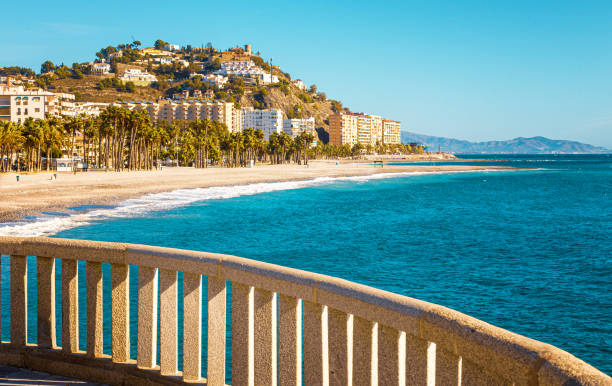 istock Empty and deserted beach in Southern Spain 1222013819