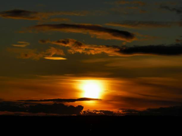 istock Sunset landscape in Krasnogorsk 1222013958