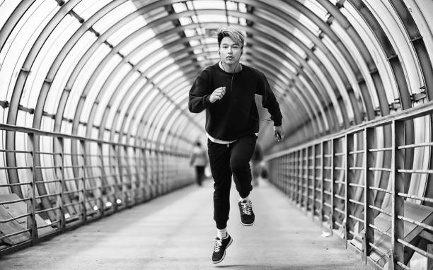 istock A man in sportswear run outdoors monochrome photo 1222014991