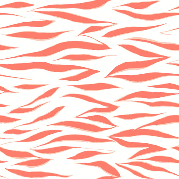 ilustrações de stock, clip art, desenhos animados e ícones de seamless zebra pattern. abstract wavy striped lines background. - fila arranjo ilustrações