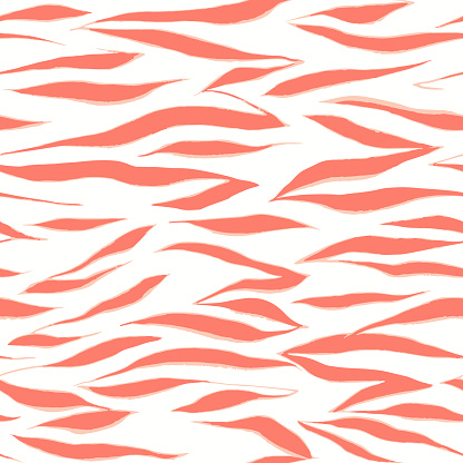 Seamless zebra pattern. Artistic animal skin texture. Abstract geometric vector hand drawn illustration.