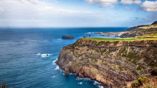 istock Cliffs at Ponta da Ferraria, St Michael Island 1222021417