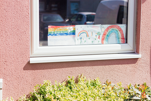 Rainbow Pictures In The Window photo