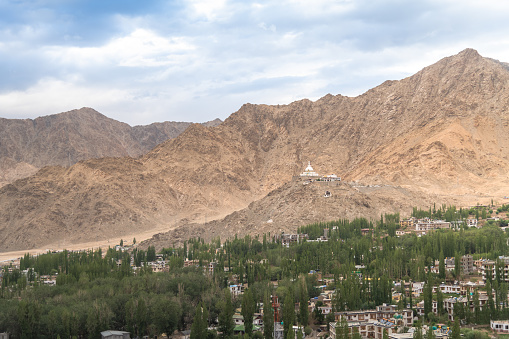 Panorama of a nature and landscape view in Leh ladakh india