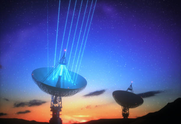 istock Giant Antenna Satellite Dish for Signal From Galaxy 1222030473